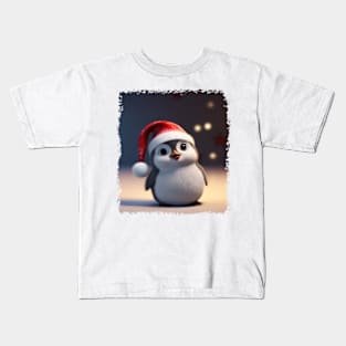 Christmas Penguin Kids T-Shirt